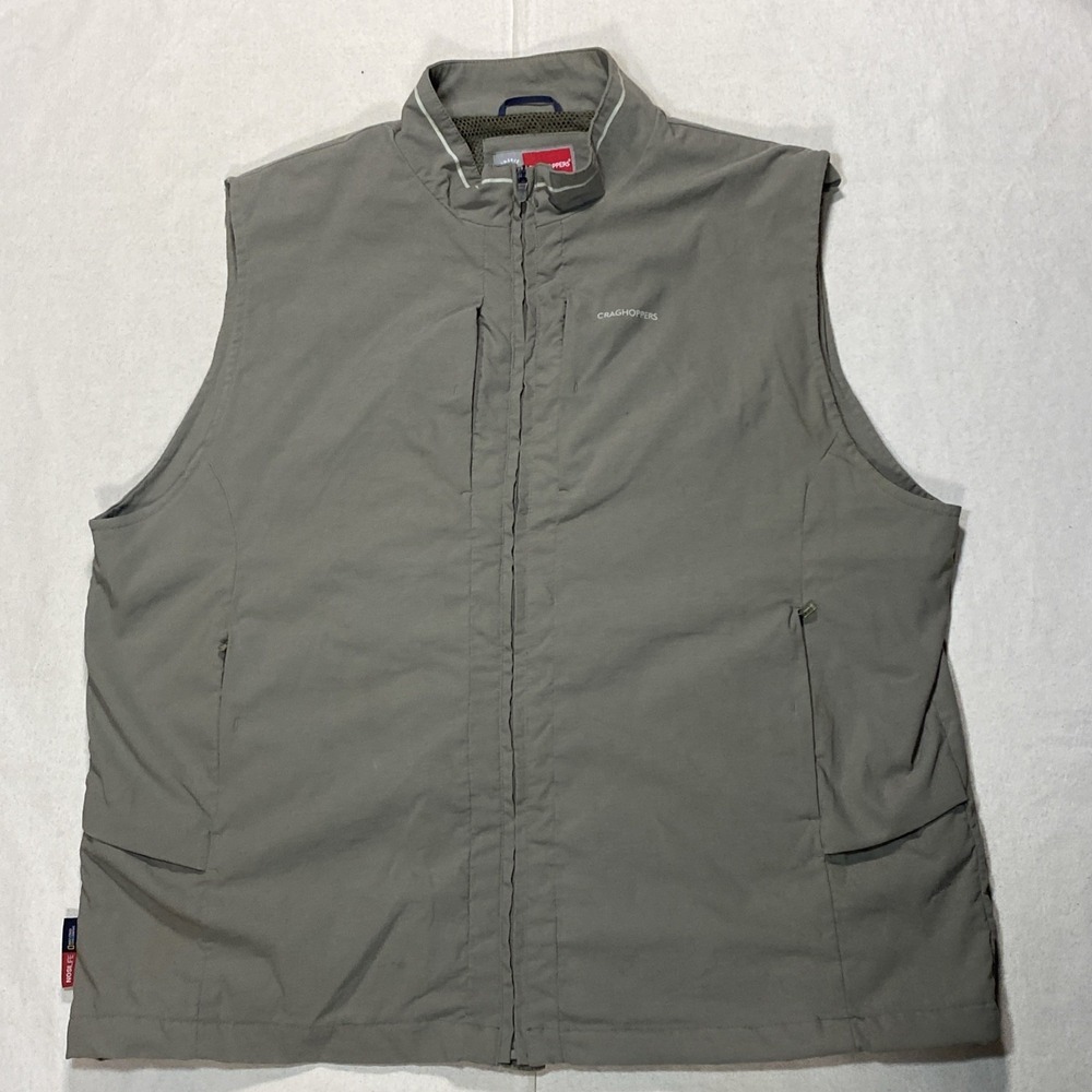 Craghoppers Vest XXL Insect Shield Utility Fish Photography Full Zip Hiking